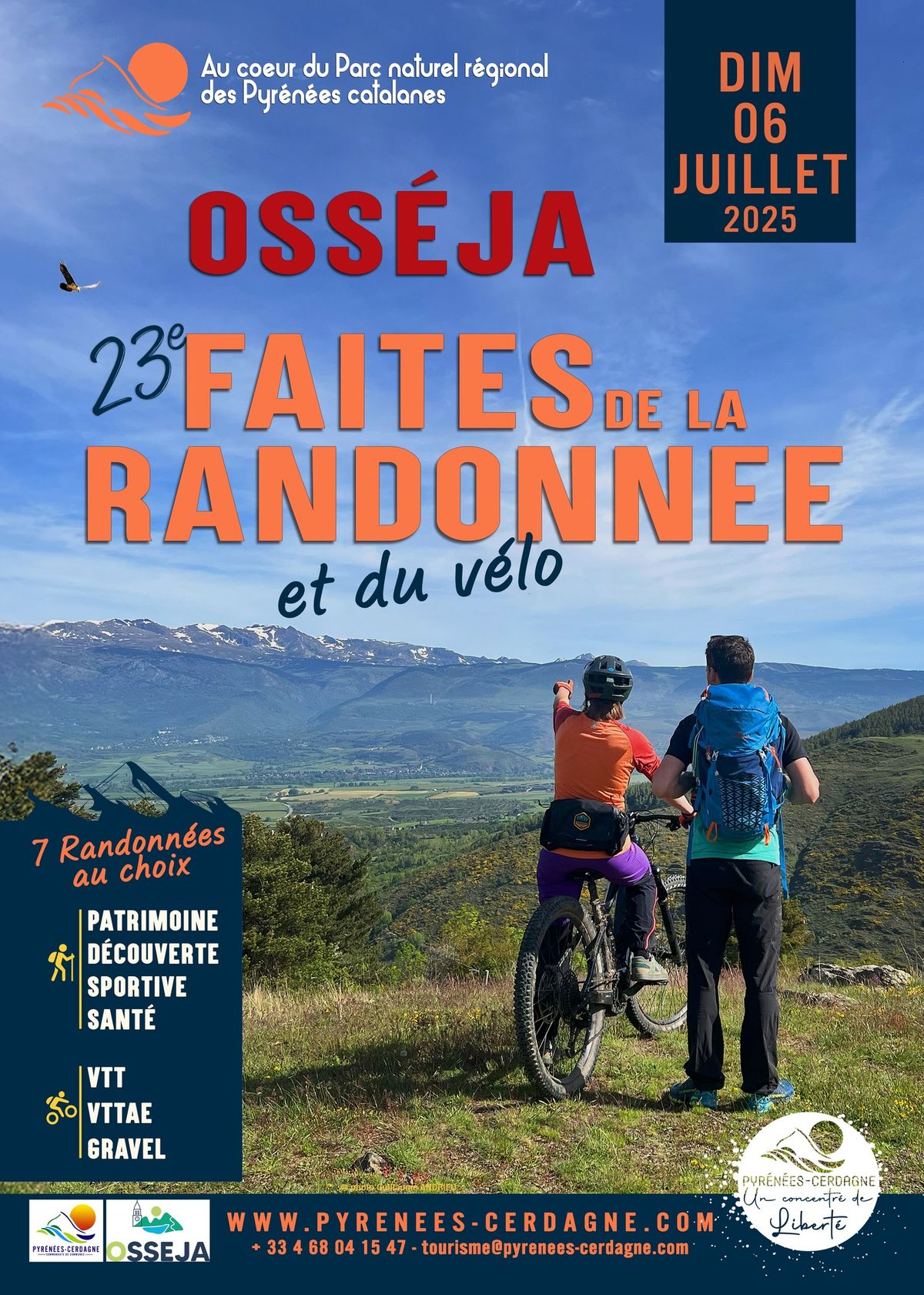Faites de la randonnée et du vélo