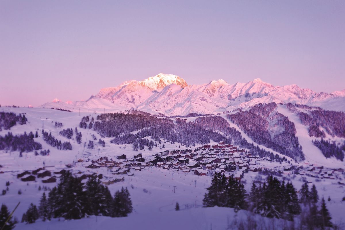 Ski de Rando au coucher de soleil