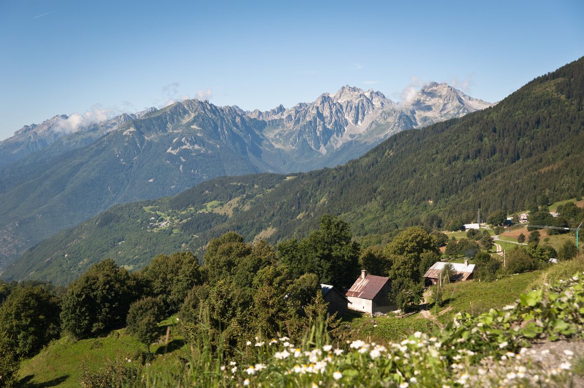 Panorama sur Vallée de la Maurienne / Chaîne de Belledonne