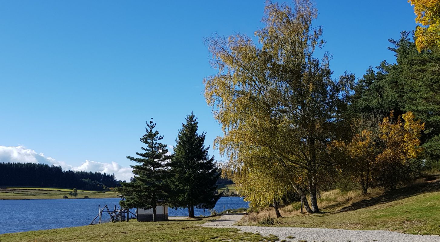 Swimming at Devesset Lake