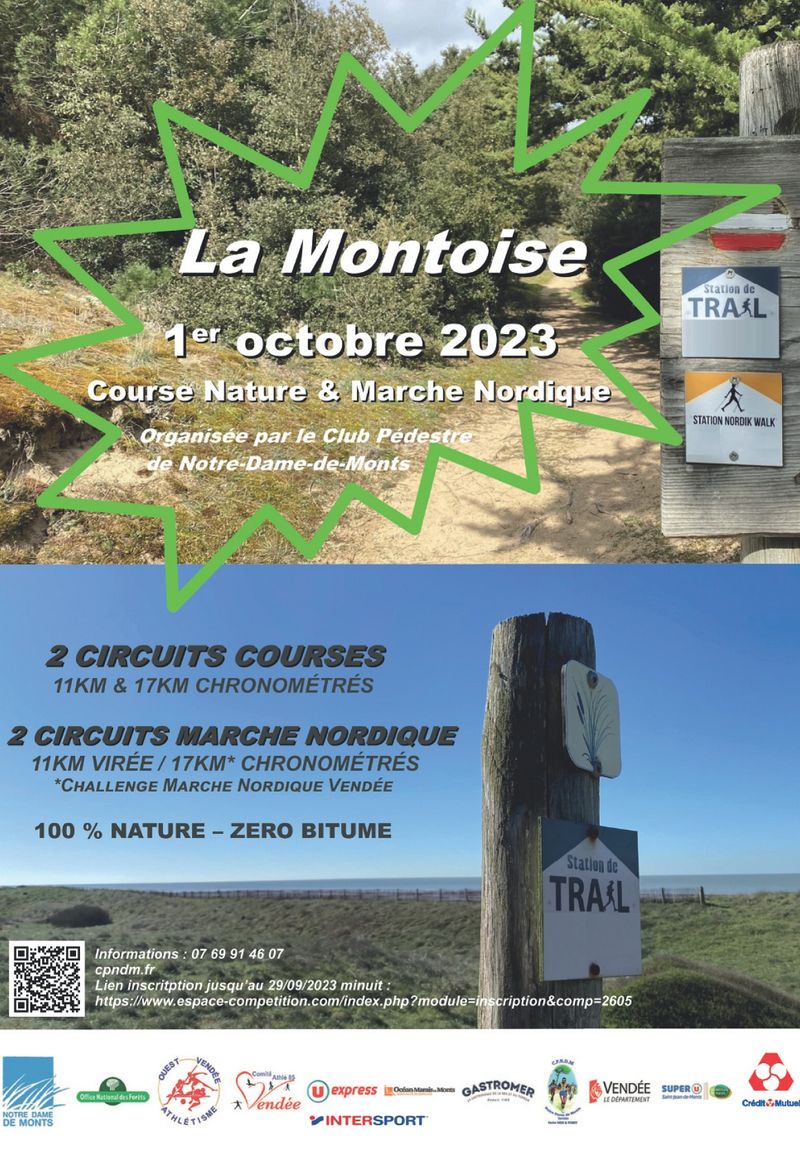 La Montoise - 17 km (marche nordique)