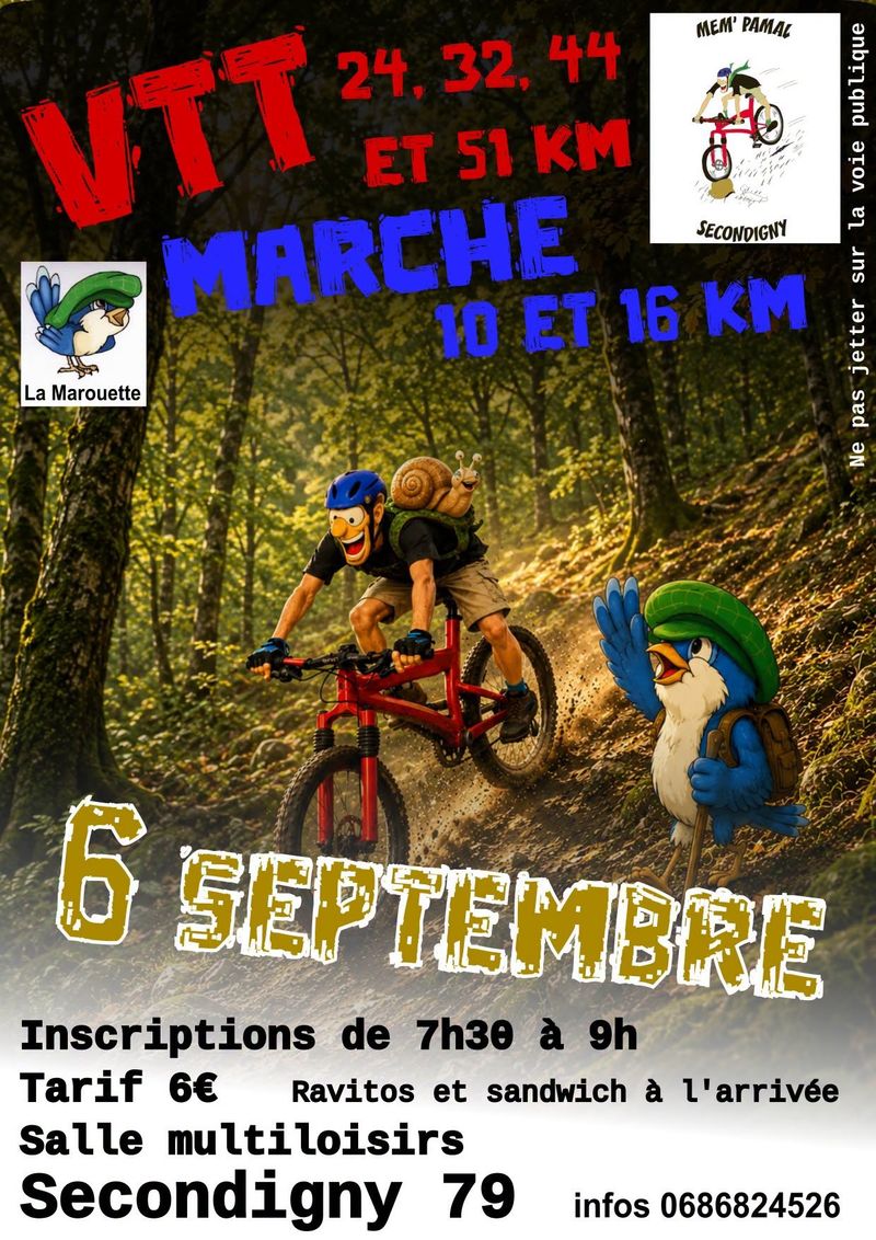 Rando VTT et Marche des Mem'pamal et Marouette